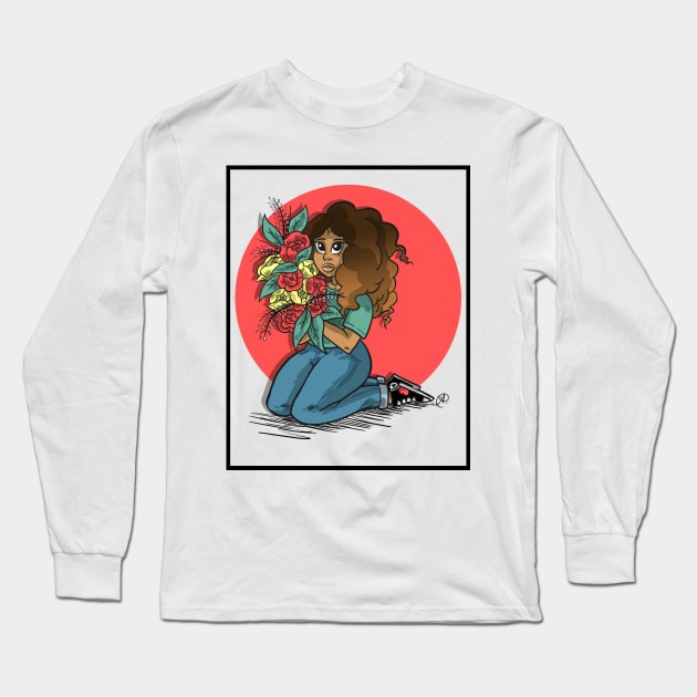 Bouquet of Flowers Long Sleeve T-Shirt by aliyahart